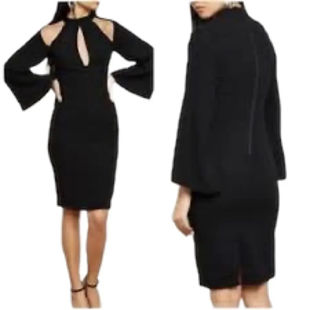 Bardot Black Midi Dress Size 4 NWT - Picture 4 of 8